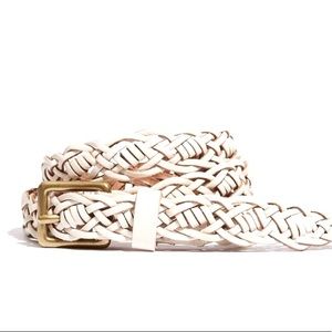MADEWELL Skinny Woven Vegan Leather Belt S/M